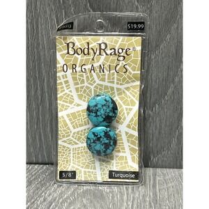 Body Rage Organics Turquoise Plug 5/8" Natural Stone Gauge Ear Stretcher